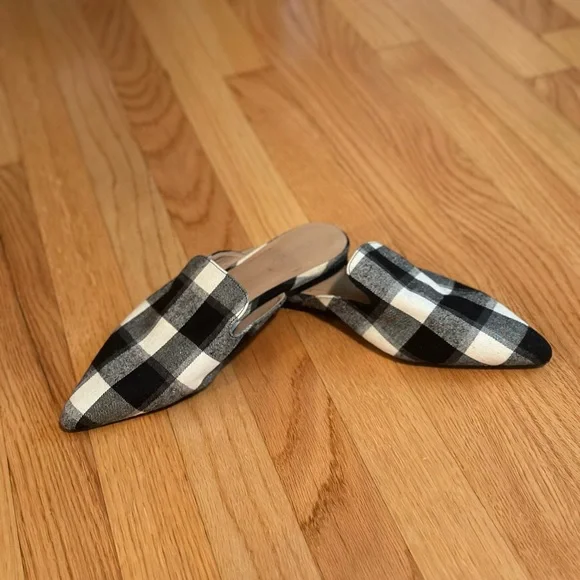 ABOUND Mules Black and White Slip On Size 8.5 - Picture 3 of 6